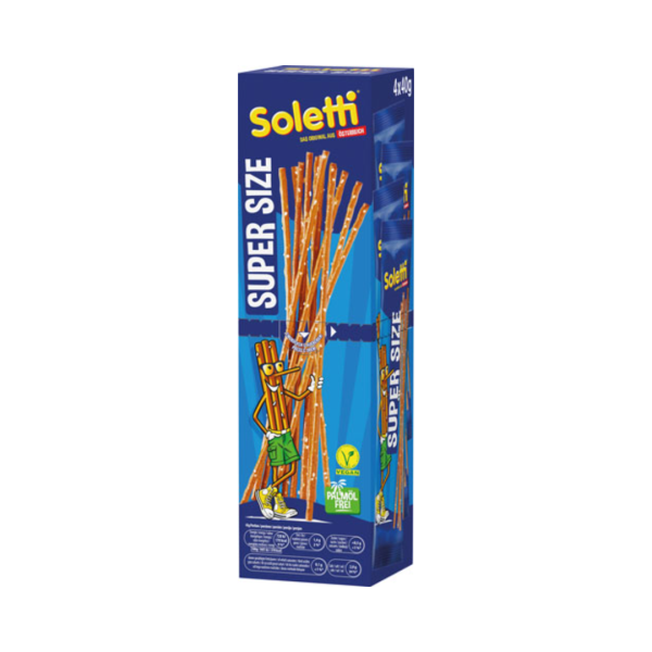 Soletti SuperSize Salzstangerl, 4 Frischepacks à 40 g 160 Gramm Packung